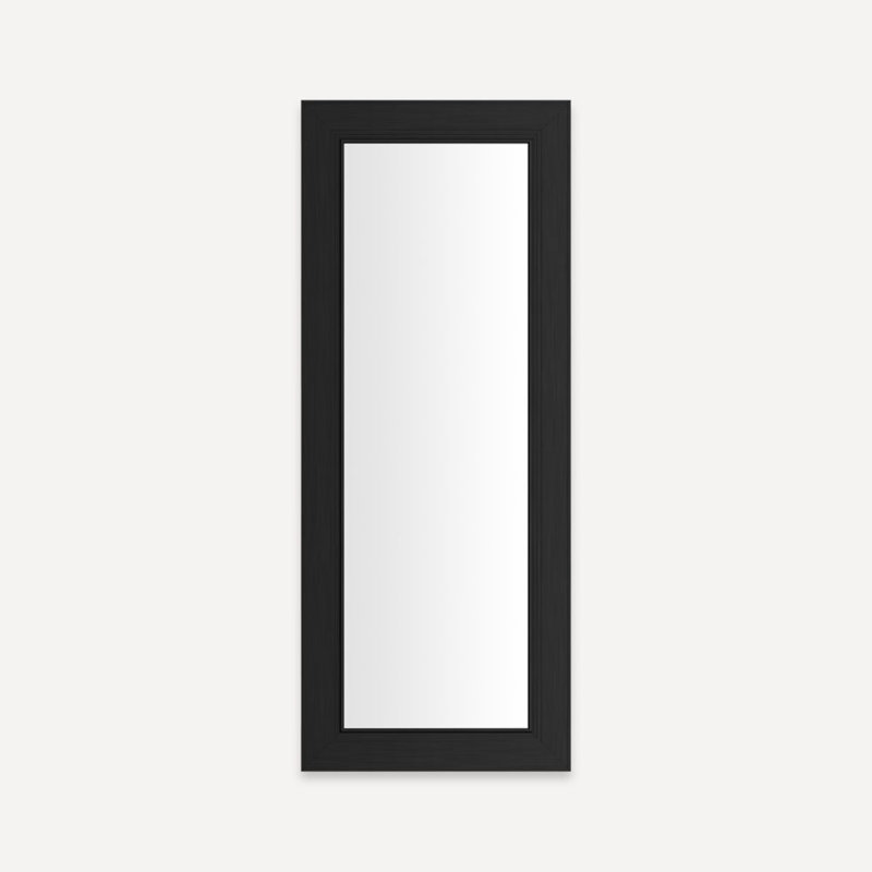 Main Line Vanity Mirror, 40'' x 16'', Brushed Black