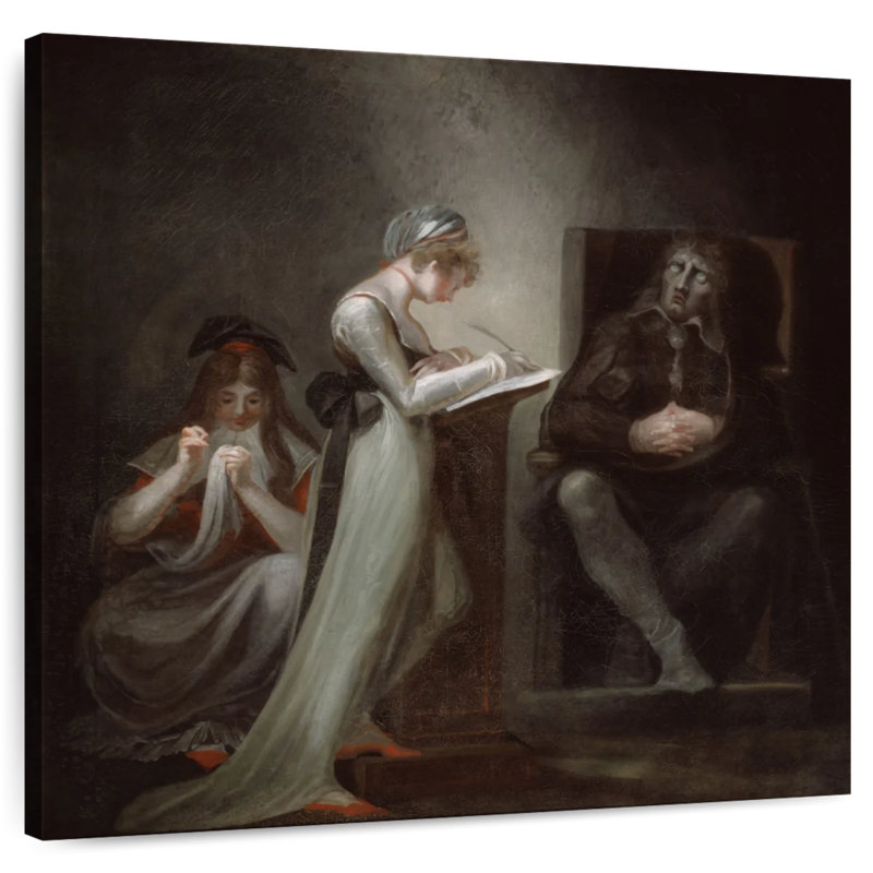 Keiraleigh Milton Dictating To His Daughter, 16" H x 16" W