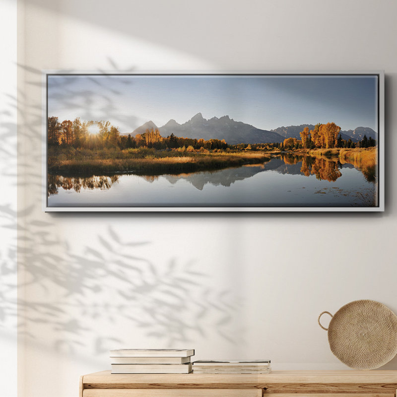 Landing on Snake- Framed Canvas, 24" H x 60" W