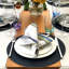 Chic Denim 100% Phthalate-free Vinyl Round Placemats-475299711