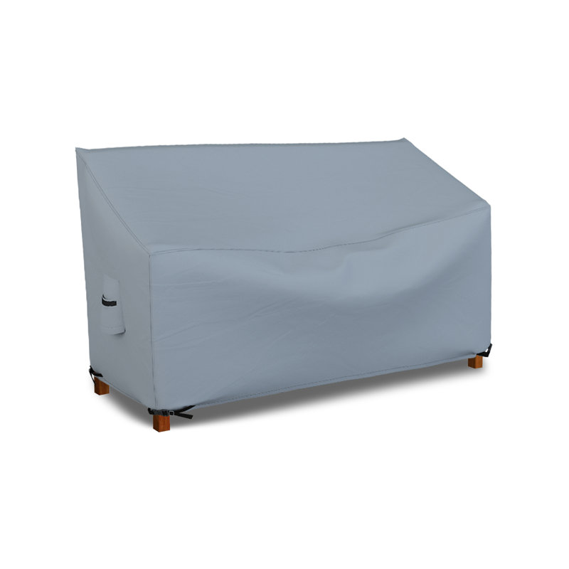 HeavyDuty Multipurpose Waterproof Outdoor Bench Cover, Patio Lounge 3-Seat Deep Bench Cover, 35" H x 54" W x 37" D, Gray