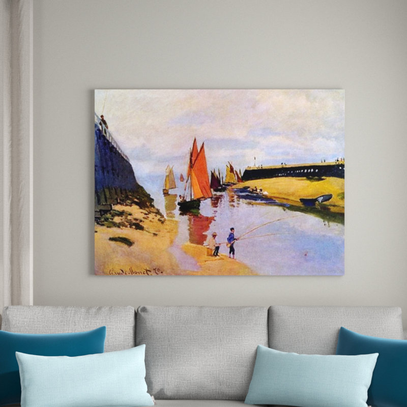 Claude Monet - Wrapped Canvas Painting, 60cm H x 80cm W x 1.8cm D