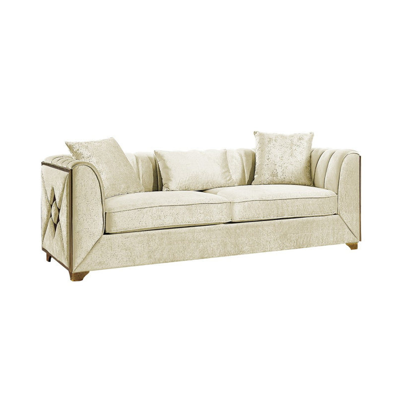 Canapé de style moderne Velencia en bois gris (inventaire CA), Gris