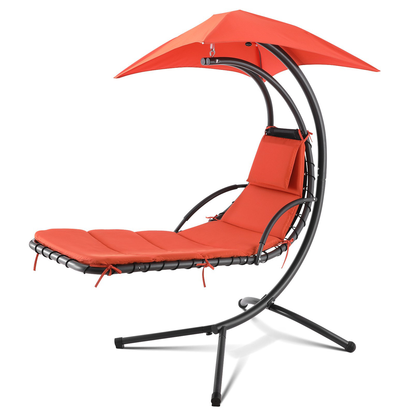 Orren Ellis Outdoor Hanging Chaise Lounger Chair With Removable