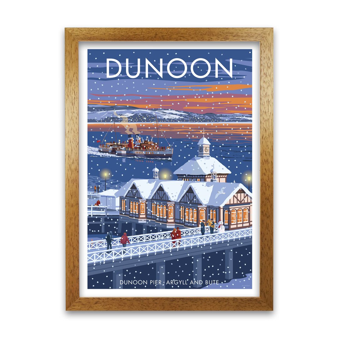 Poster Schottland Dunoon Weihnachten von Stephen Millership