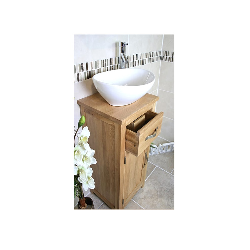 Coughlin 400mm Single Bathroom Vanity with Vessel Ceramic Basin