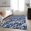 Tapis bleu marine Cerrito AMF501 lavable à la machine de qualité supérieure-103838018