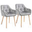 Fauteuil capitonné en velours Pedigree
