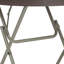 Table pliante ronde en plastique rotin 2,6 pieds Noah