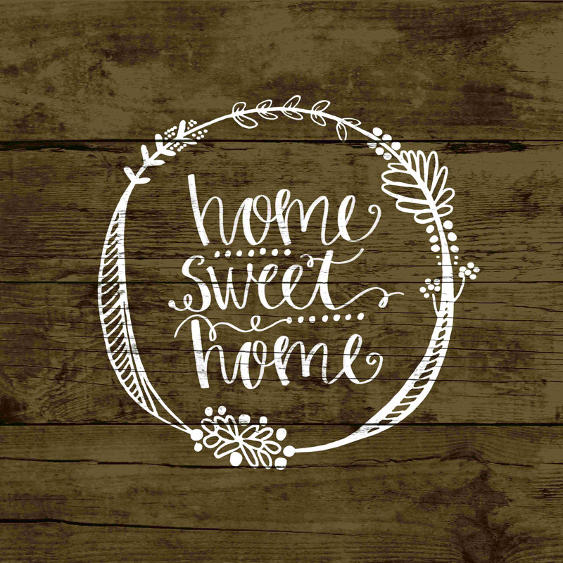 Home Sweet Wood 2 par - on, H 30 po x l 30 po