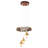 3 - Light Chestnut Gold Cluster Pendant