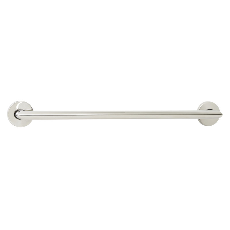Barre d'appui Coronado avec extrémités en onglet, L 12 po, Satin