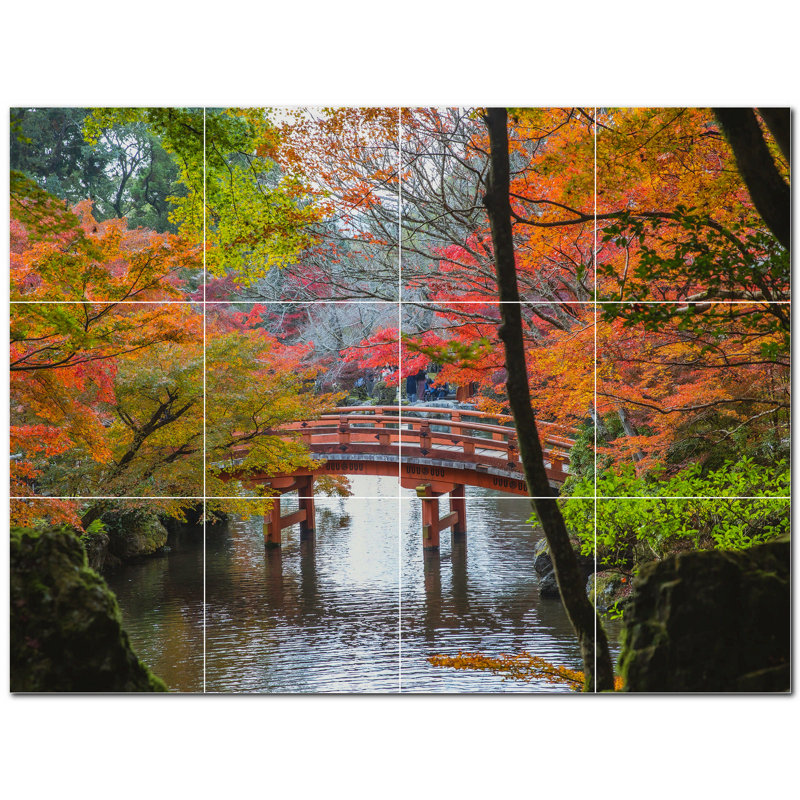 Murale décorative en céramique 4,25 po x 4,25 po