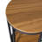 Aubine Gala 2-Piece Nesting End Table Set with Iron Frame