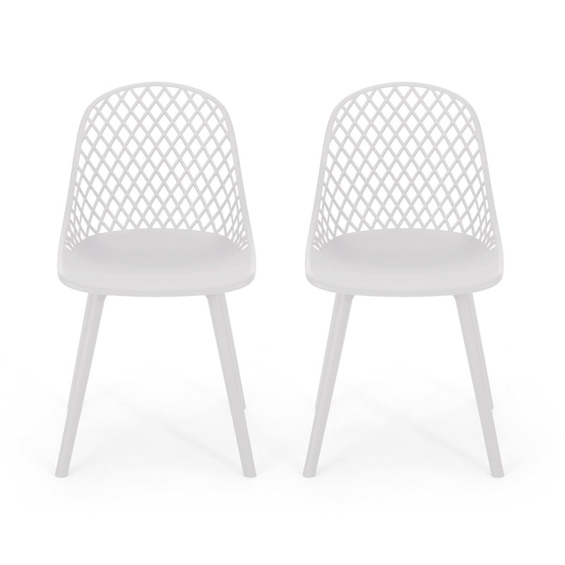 Tabouret d'extérieur 17 po Mabinty, Blanc