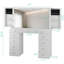 Coiffeuse avec miroir, 11 tiroirs, station de charge, 3 modes d'éclairage-465836688