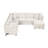 108.6" Beige Sectional With Bed, Storage & Electrical Outlet, 5 Seat U-Shaped Charging Ports-625216094