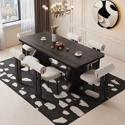 Ensemble de chaises de table de salle à manger en bois massif
