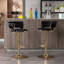 Tabourets de bar réglables et pivotants en velours pour les cuisines modernes
