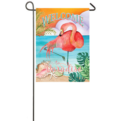Drapeau de jardin suède paradise welcome