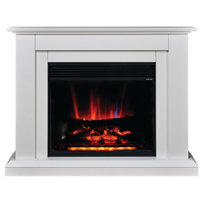 Horley Suncrest 108cm W White Electric Fireplace