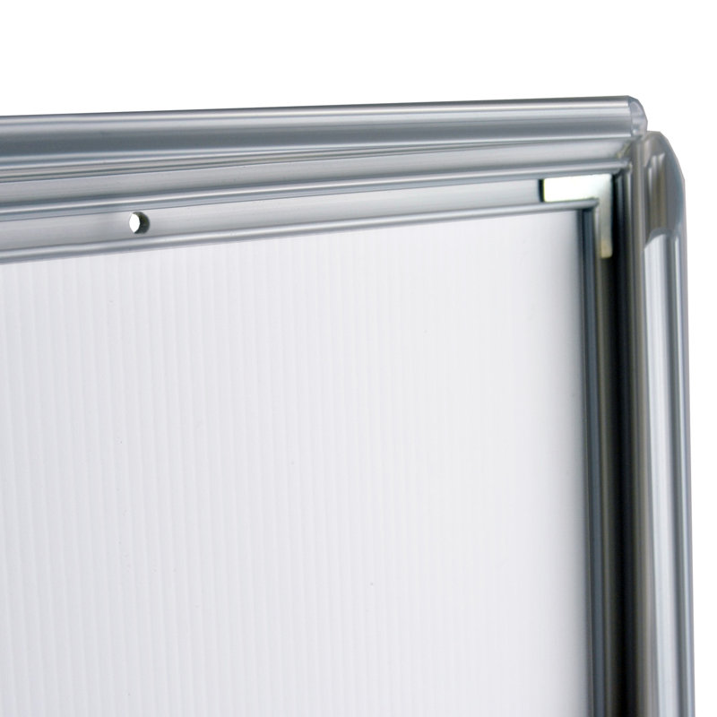 Silver Acrylic Wall Mount Snap Poster Frame 8.5" x 11"