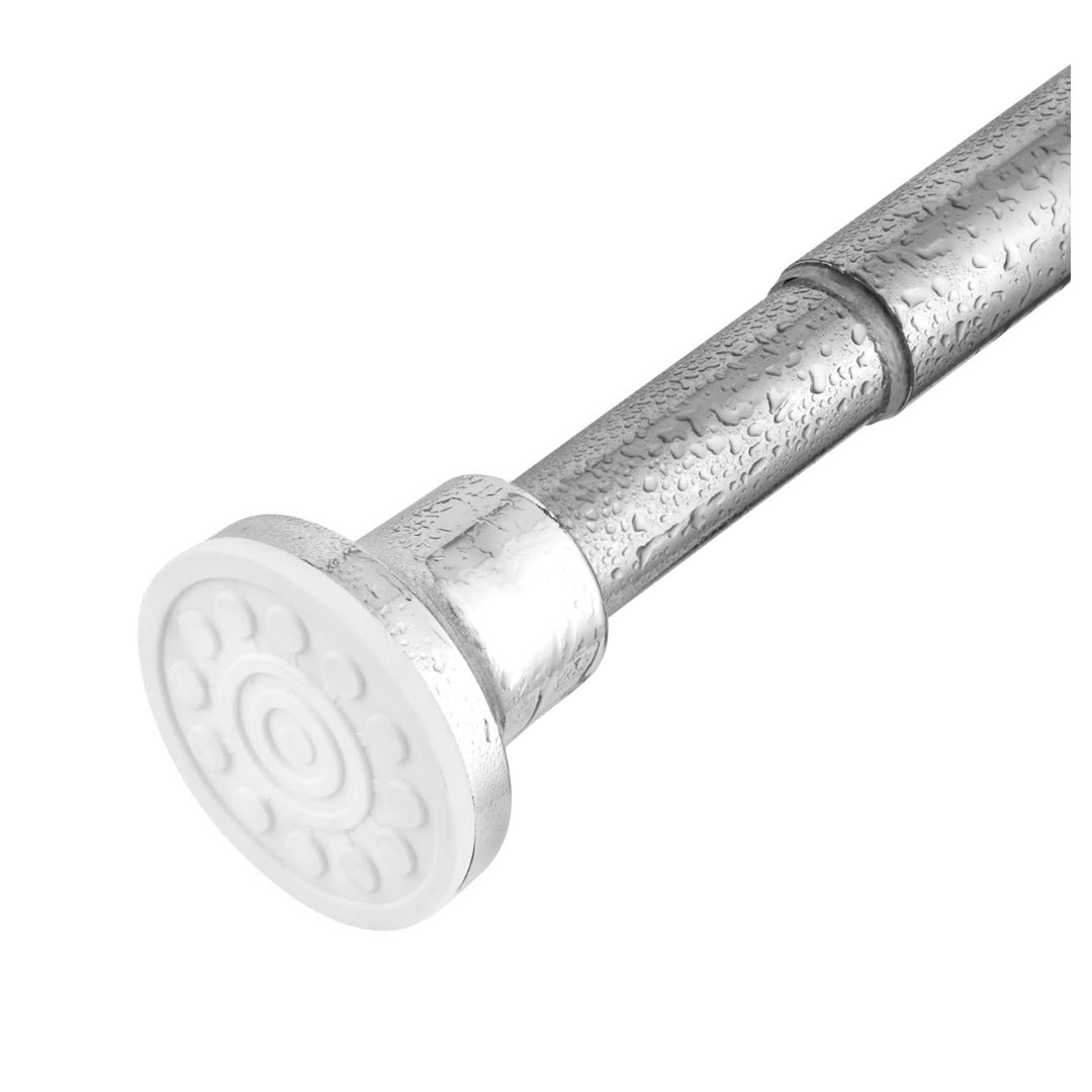 Shower Curtain Pole ,Adjustable Telescopic Rod ,72-255 Cm Shower Curtain Rail ,No Drilling