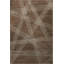 Tapis décoratif moderne à motif abstrait rayé brun-beige-244807311
