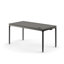 eFloat Quattro, 23 in. D x 58 in. W Sit-Stand Desk with Carbon Black Base, Carbon Black Painted Wood Top, and Black Salzburg Leather Cable Manager
