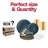 Navy with Gold Organic Disposable Plastic Tableware Set - 120 Settings