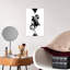 Art mural cheval cosmique abstrait moderne