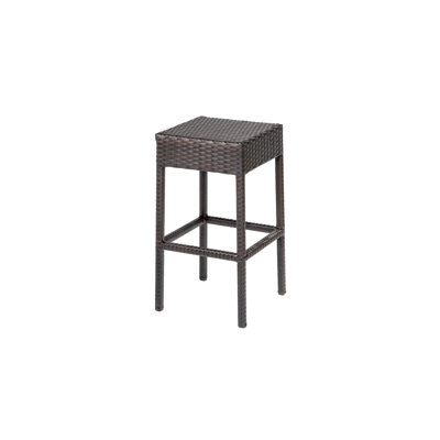 Anastase High-Density Polyethylene (HDPE) Wicker Outdoor Stool