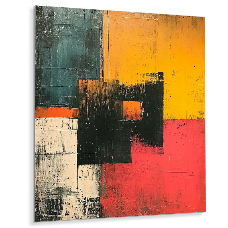 Portail mystique coucher de soleil - impression abstraite murale, salon, Pas de métal encadré, H 20 po x l 12 po x P 1 po