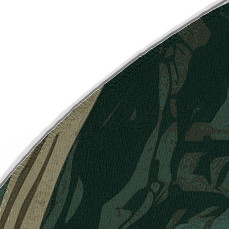 Golden Relic Indoor And Outdoor Area Rug, Round 5'