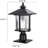 Credle Black 1 -Light 15.25" H Solar Powered Integrated LED Post and Pier Mount Light