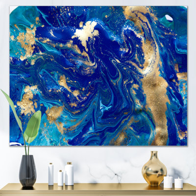 Marbré texture ondulée II - reproduction d'art sur toile