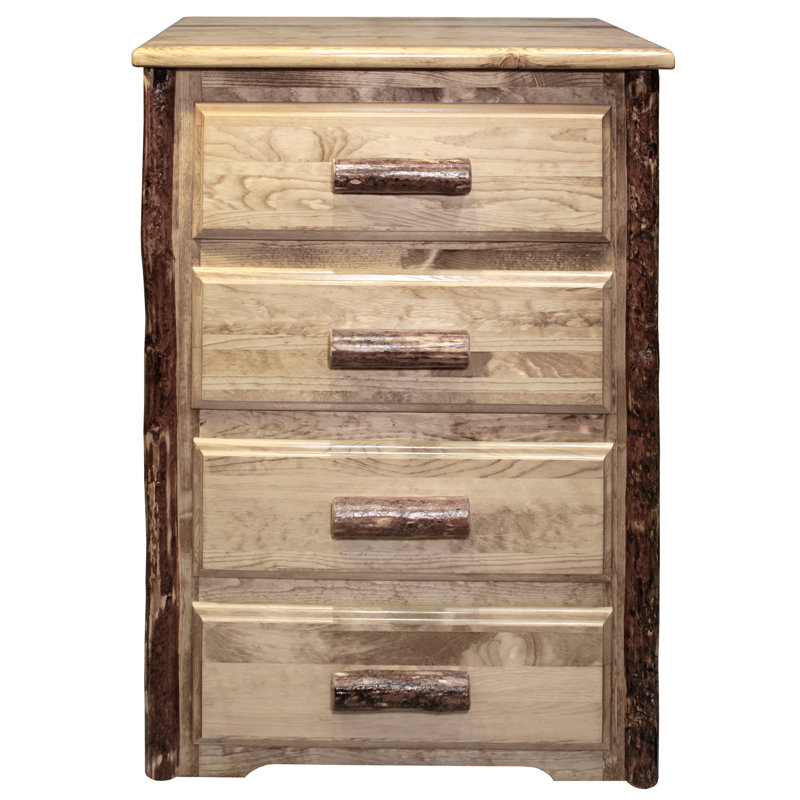 Jaymier Solid Wood 32'' W 4 - Drawer Dresser