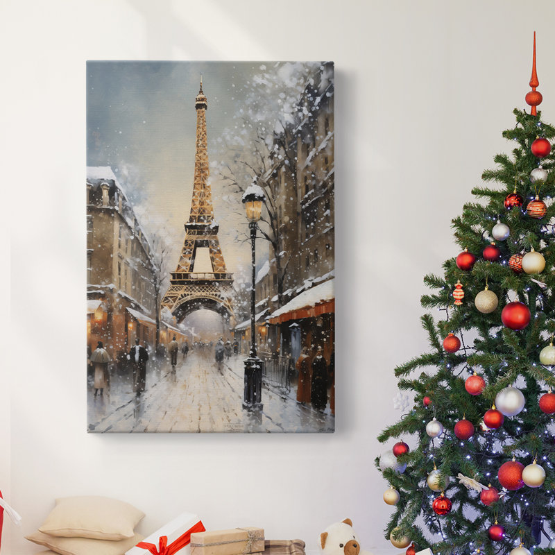 Art des Fêtes de Noël - Toile tendue avec châssis dxliii, H 18 po x l 12 po