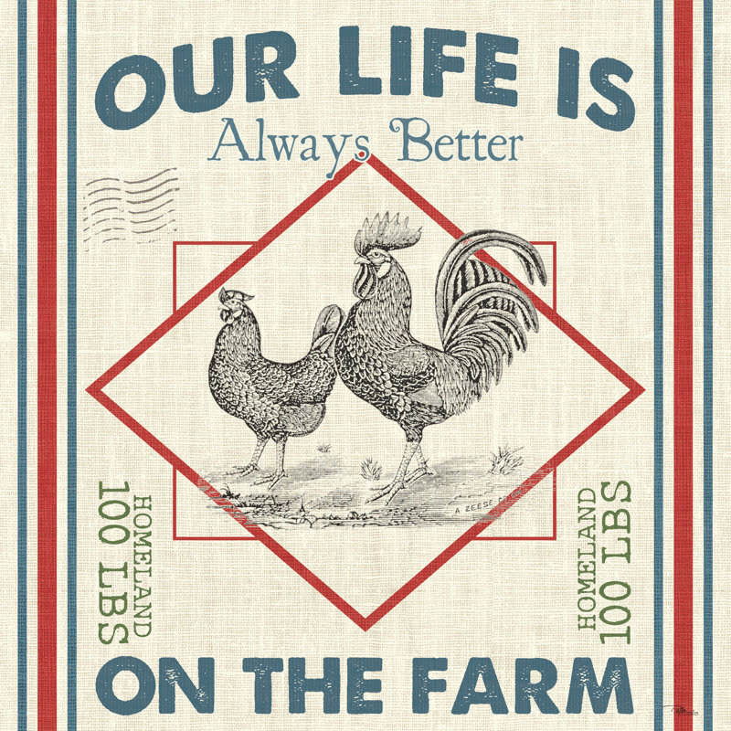Sweet Farmhouse III, H 12 po x l 12 po