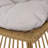  Boho Wicker Swivel Lounge Chair, Handwoven Rattan with Cushioned Seat, Indoor/Outdoor Accent Chair, -1819892011