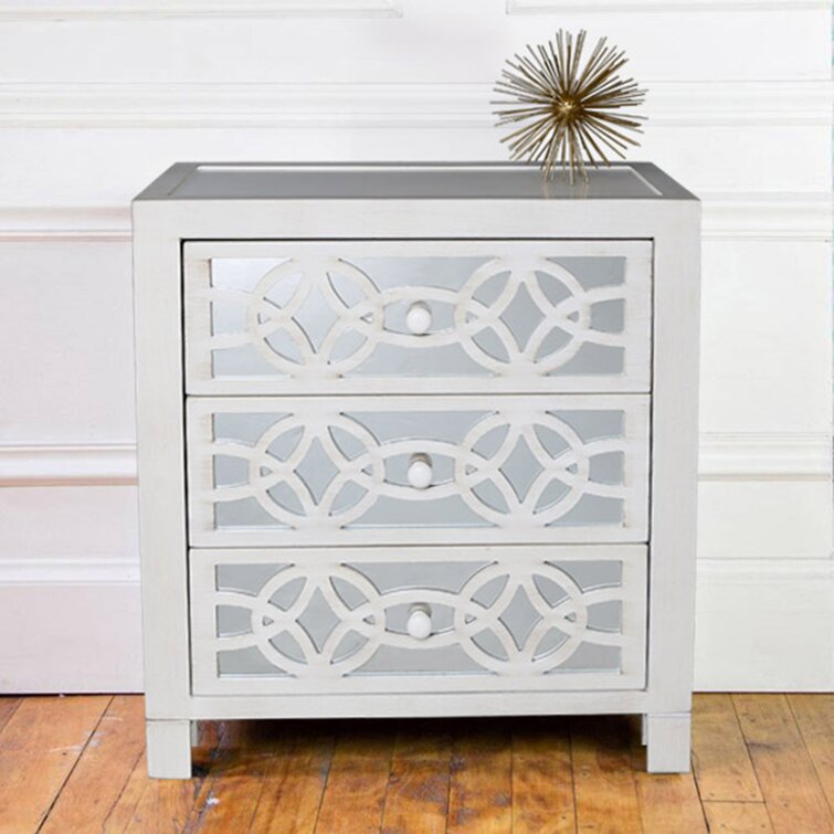 Warleigh 3 - Drawer Mirrored Accent Chest