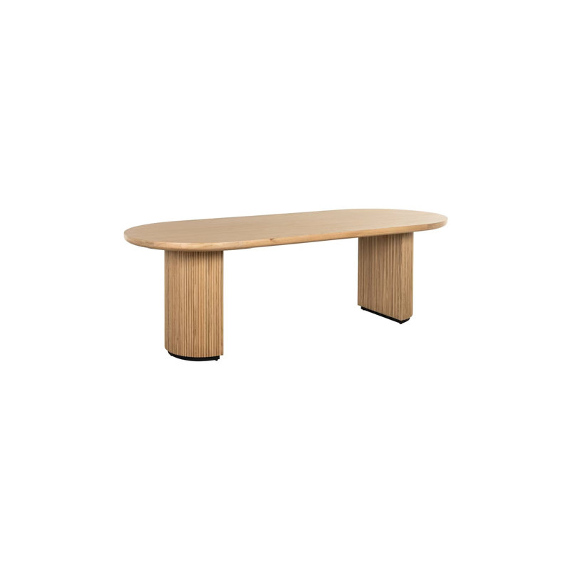 Dining Table Oak Oval Dining Table, 30"H x 94"L x 39"W