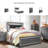 Lashauna Vegan Leather Panel Bed