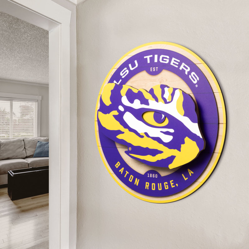 NCAA LSU Tigers 3DX Circle Wall Art