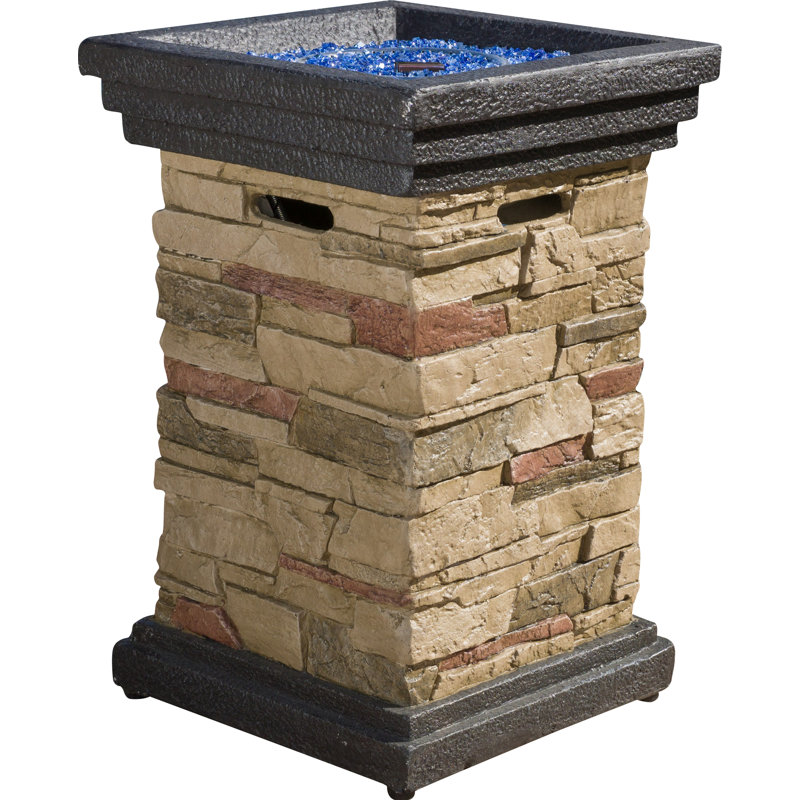 Mcanally Column Stone Propane Fire Column