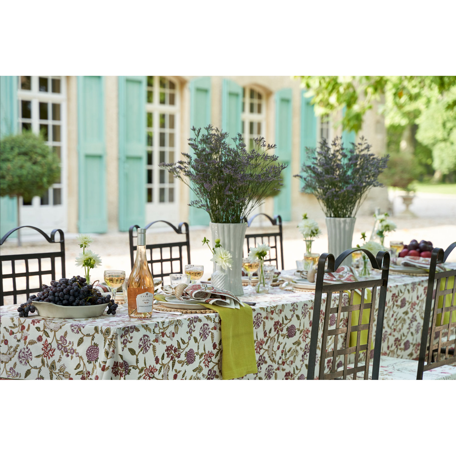 Marlowe 142" Cotton Tablecloth, 128" L x 71" W