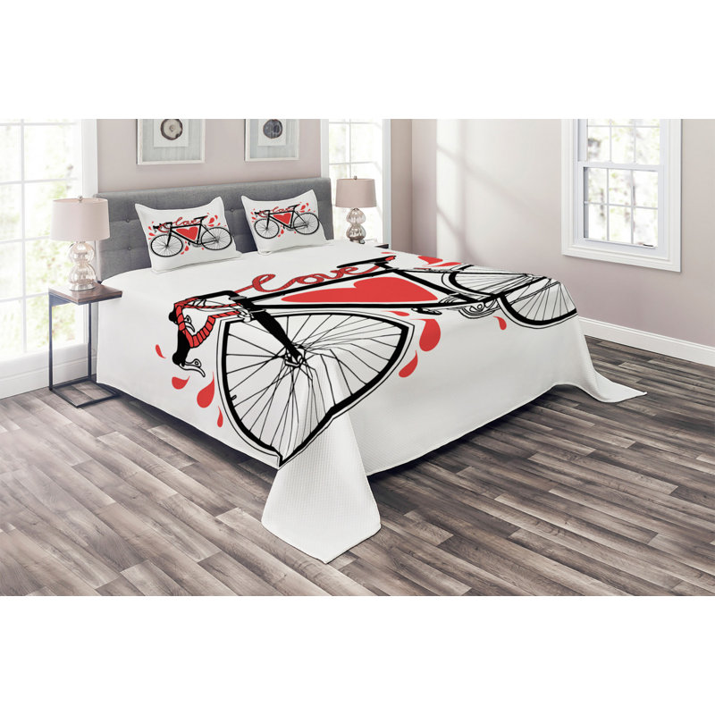 Modern & Contemporary Polyester Coverlet, King Bedspread + 2 Shams