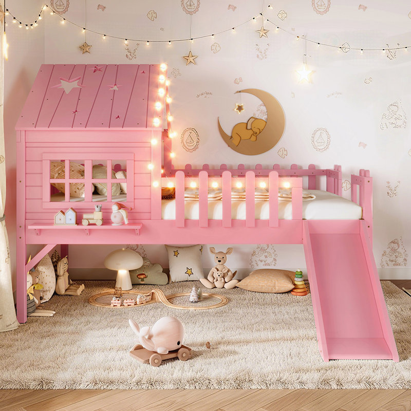 Lit mezzanine House, Twin, Rose