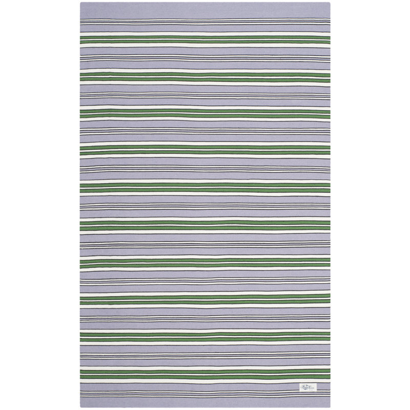 Tapis lilas en polyester tissé à plat Lauren Ralph Lauren, Rectangle 4 pi x 6 pi
