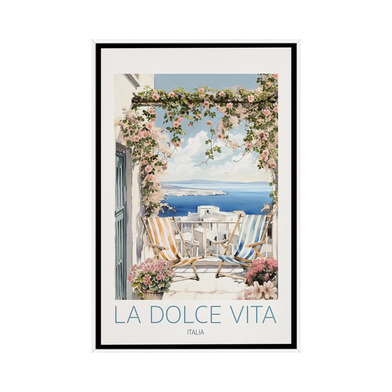 Amalfi Coast Italy, 101.6 cm H x 66.04 cm W x 4.445 cm D, White